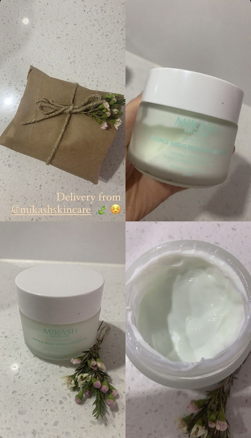 Customer photo review of Retinol Night Repair Moisturiser 90ml