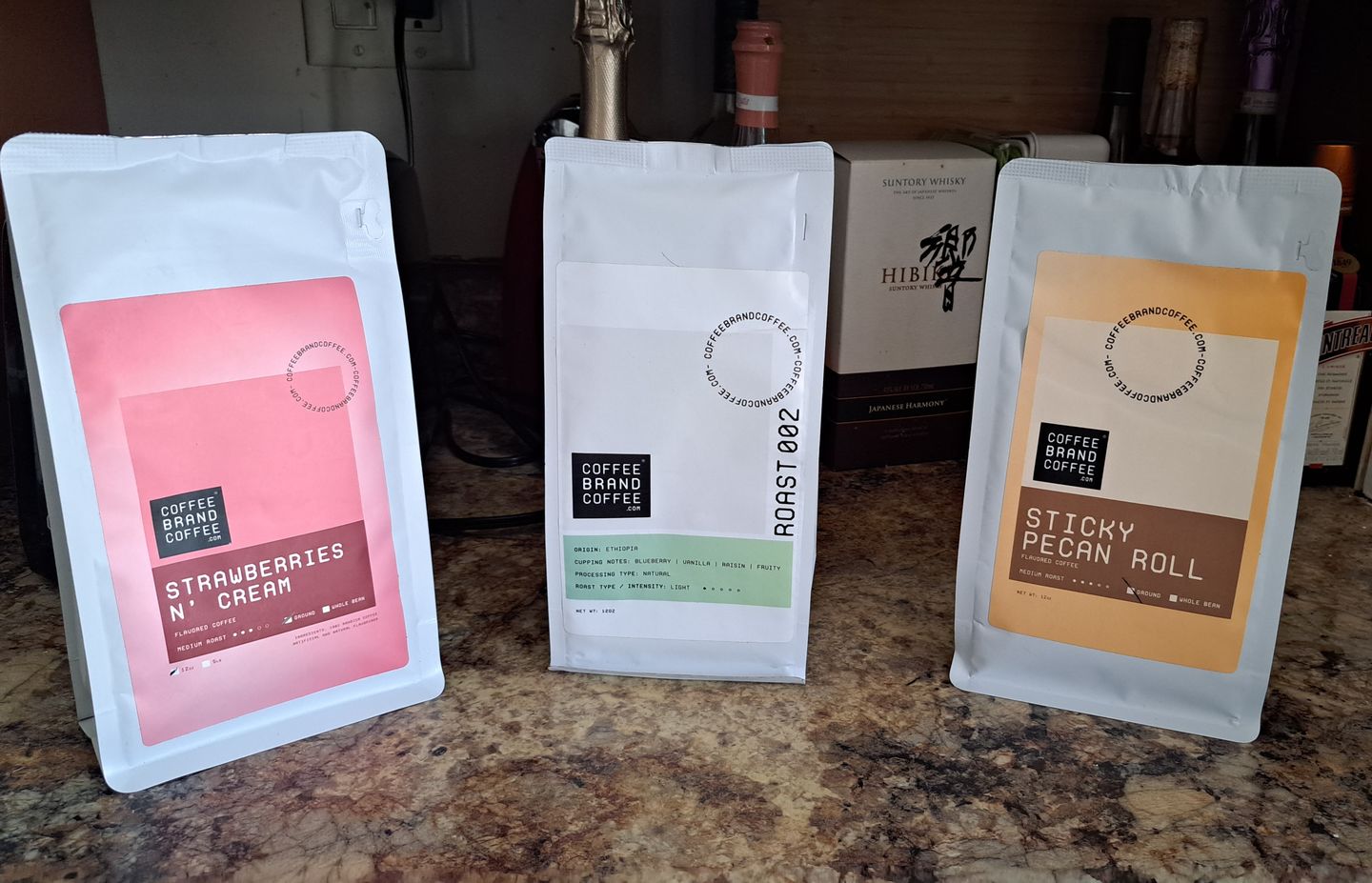 Customer photo review of Strawberries 'n Cream Flavored Coffee