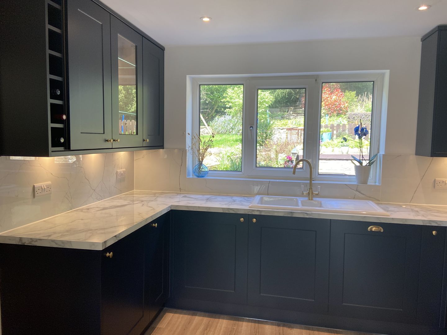 Customer photo review of Classic Brushed Satin Brass Cupboard Handles