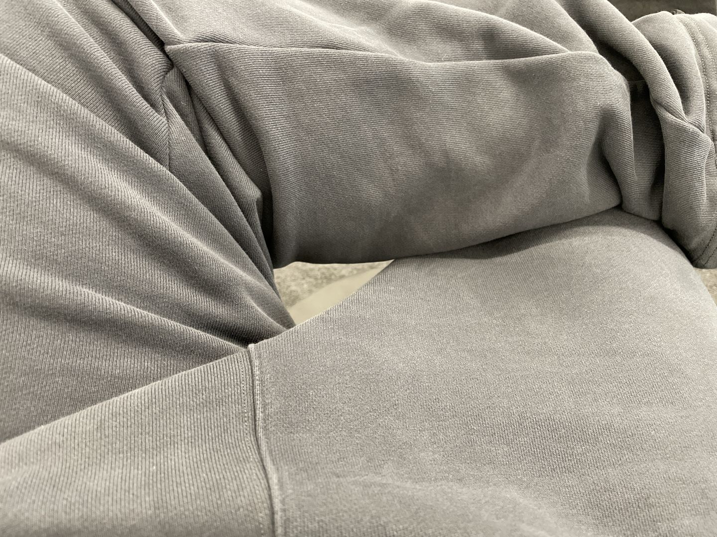 Customer photo review of 17.6 oz Heavyweight Terry Sweatpants - Black