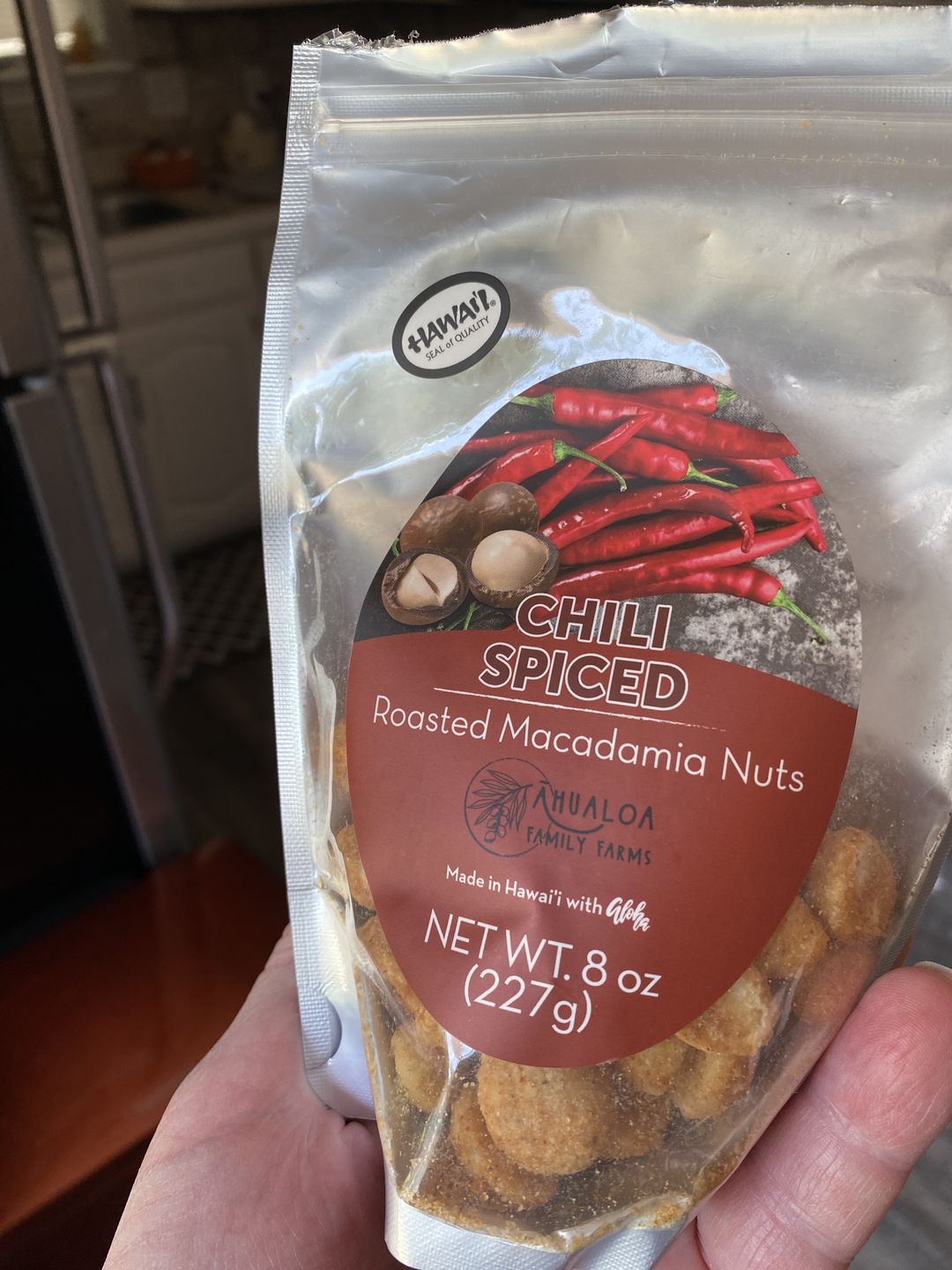Customer photo review of Chili Spiced Macadamia Nuts