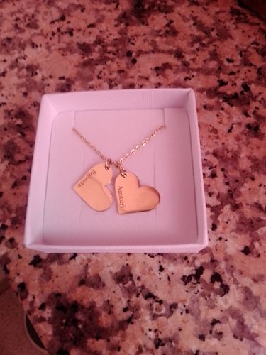 Customer photo review of Ogrlica: Heart Pendants