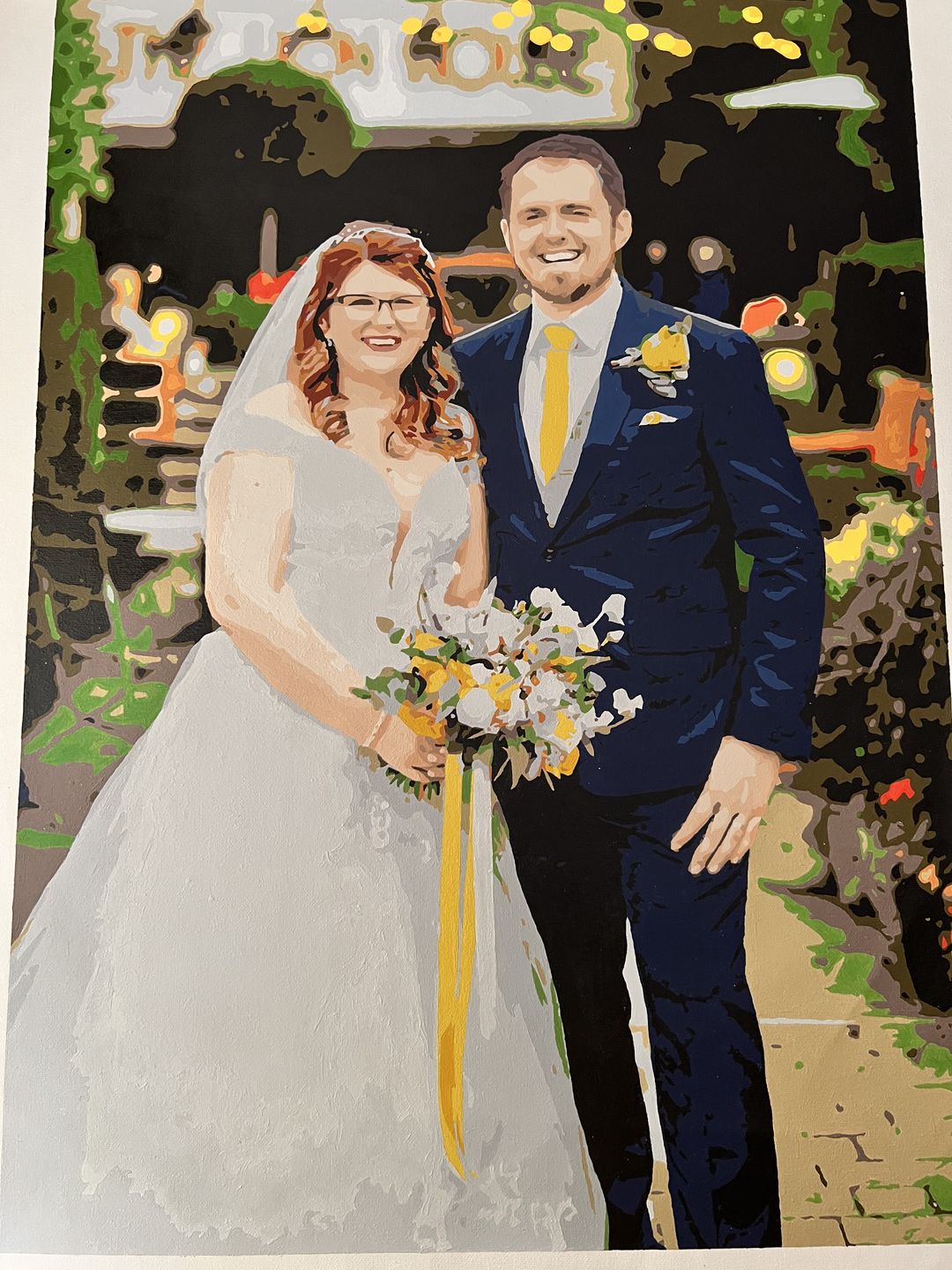 Customer photo review of Custom Paint by Numbers Kit | Just Upload Your Photo!