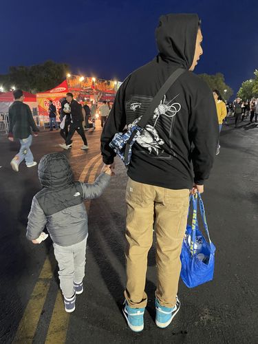 Customer photo review of Dungeness Crab being SNARED Hoodie
