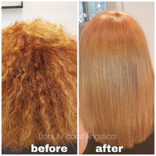 Customer photo review of Ultimate Liss Hair Treatment 1L - Hanna Lee