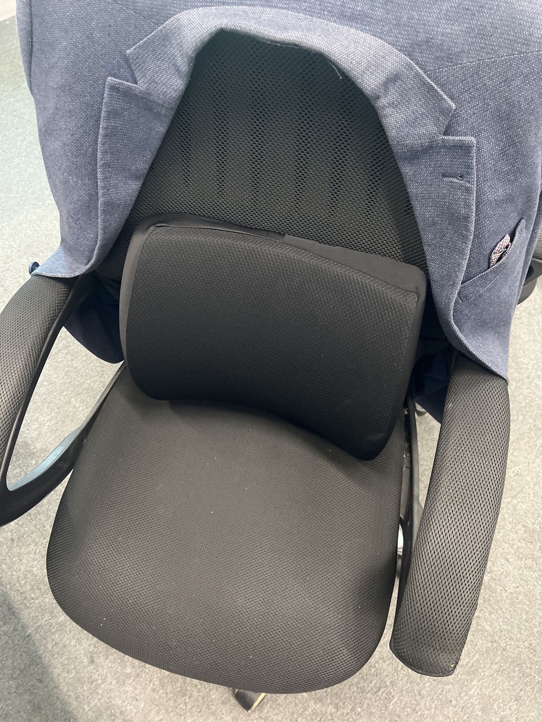 Customer photo review of Lumbar Back Pillow