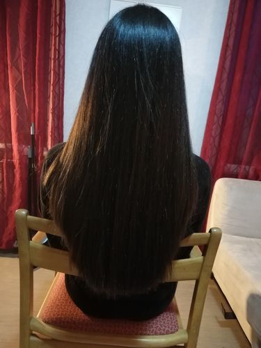 Customer photo review of Ultimate Liss Hair Treatment 1L - Hanna Lee