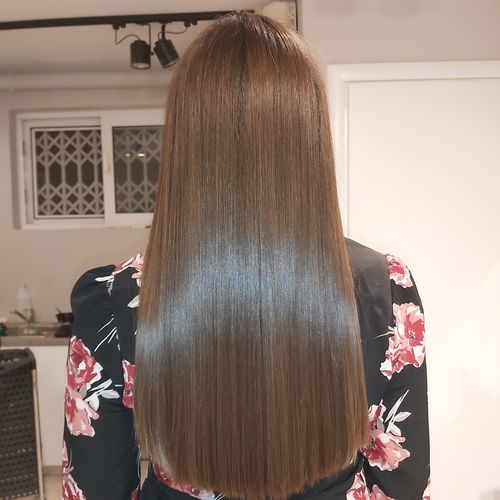 Customer photo review of Ultimate Liss Hair Treatment 1L - Hanna Lee