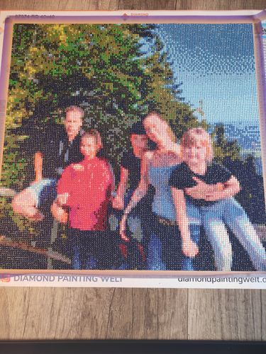 Kundenbewertung mit Foto zu Eigenes Foto Diamond Painting