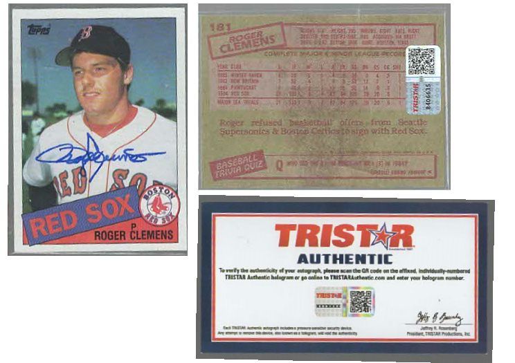 Customer photo review of Roger Clemens Autograph Signing