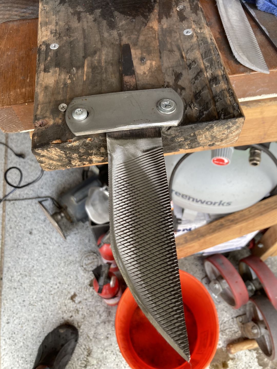 Customer photo review of Ceramic Shredder Flap Discs 4-1⁄2" x 7⁄8" (Type 29) 5X LIFE!