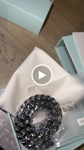 Customer video review of BOXED CLEAN CUBANA BRACELET. - 12MM WHITE GOLD