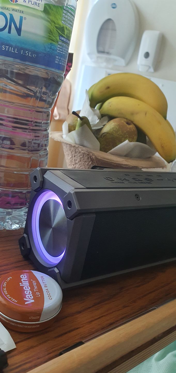 Customer photo review of BlitzWolf® BW-WA3 100W Bluetooth Speaker Portable Speakers Quad Drivers Dual Diaphragm Deep Bass RGB Light TWS 5000mAh Outdoors Wireless Speaker
