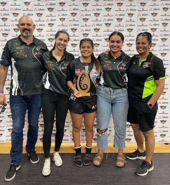 Customer photo review of NZ Maori Pacific Rimu Sculptural Koru Trophy