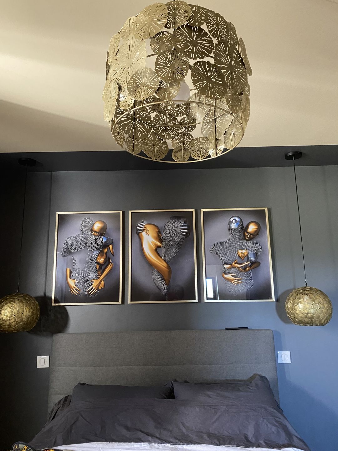 Customer photo review of Toile - Metal & Gold Love
