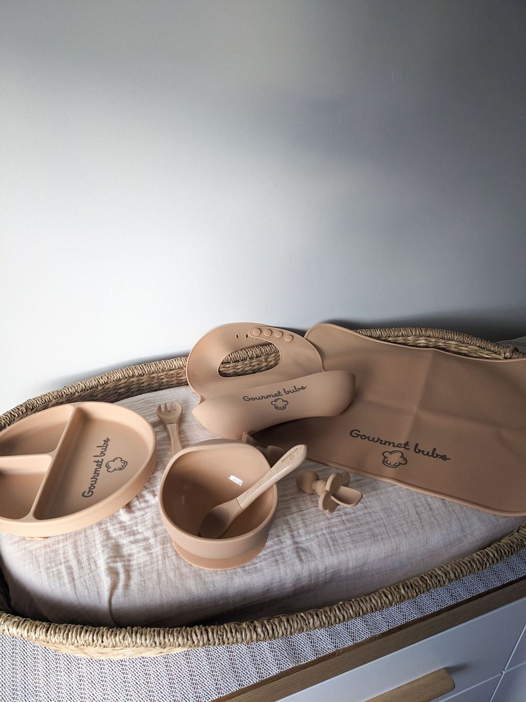 Customer photo review of Gourmet Bubs 8 Piece Feeding Set - Nude