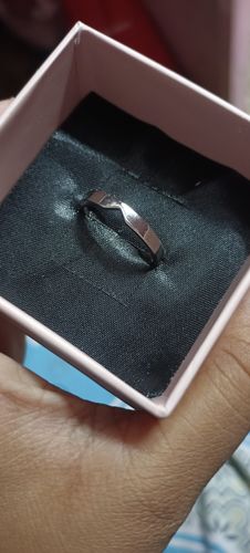 Customer photo review of Silver Cupid Arrow Ring for Him