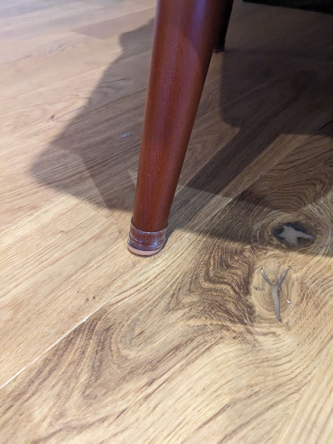 Customer photo review of Groovy Silicone Felt Chair Leg Glides