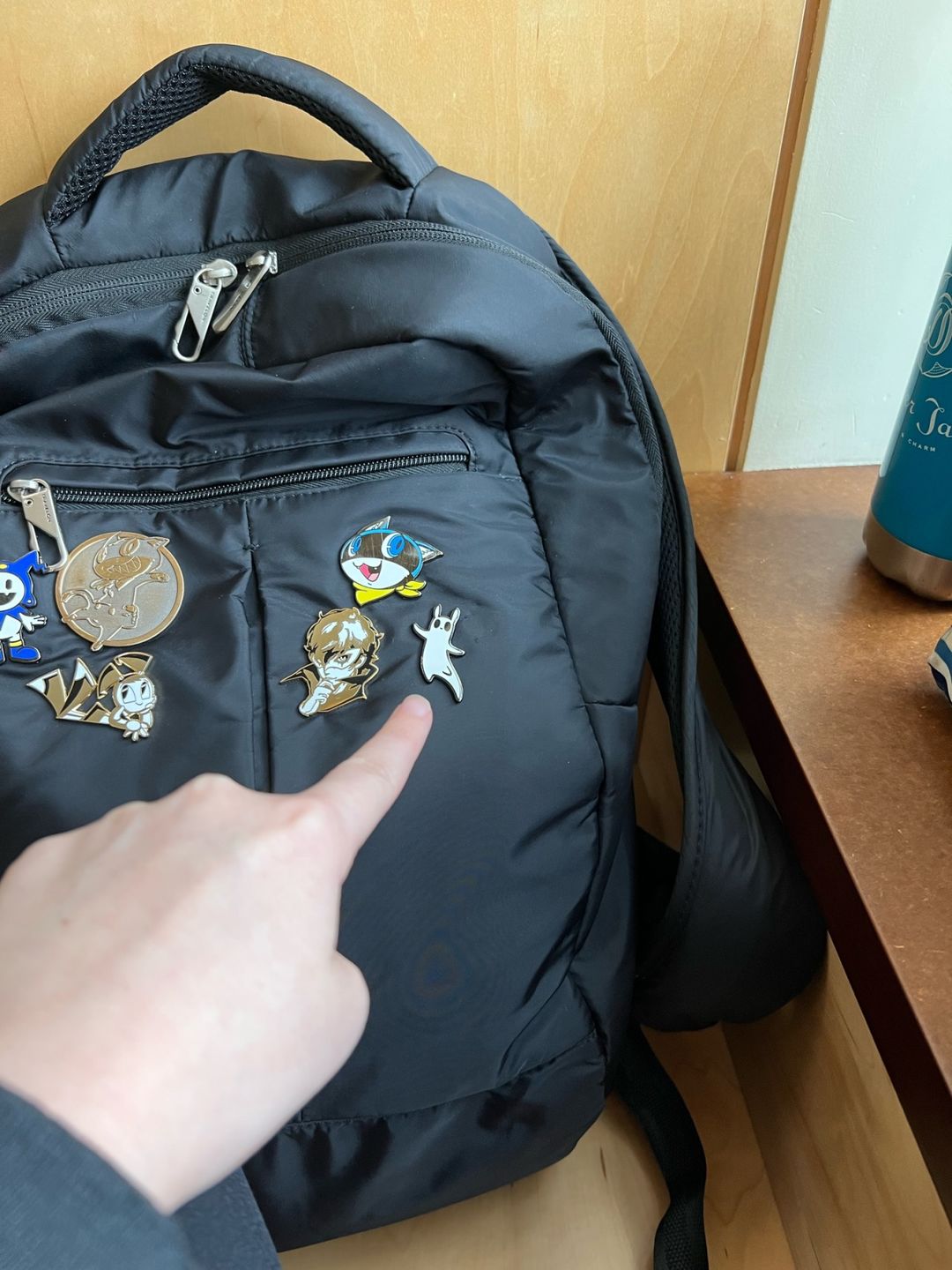 Customer photo review of Rain World - Slugcat Pin