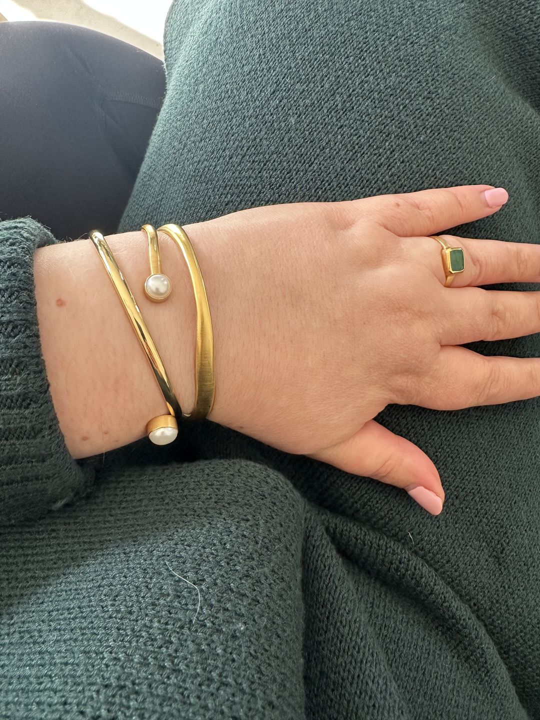 Customer photo review of BRUSHED BANGLE - GOLD