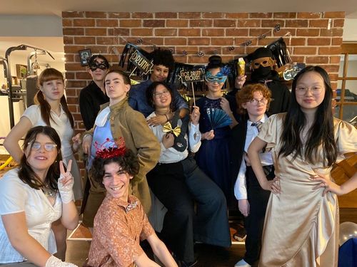 Customer photo review of Masquerade Ball/Carnival Murder Mystery Host Your Own Game Kit