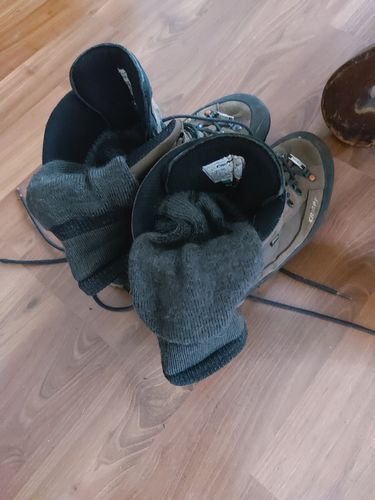 Customer photo review of J.B. Field's "Backpacker" Light-weight Merino Wool Sock - SOCK OF THE WEEK