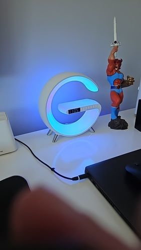 Customer photo review of LitLamp™ — 3-in-1 Alarm Clock, Speaker & Wireless Charger