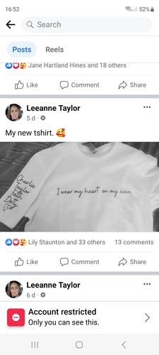 Customer photo review of Heart On My Sleeve Personalised Shoreline T-Shirt