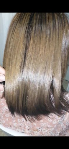 Customer photo review of Ultimate Liss Hair Treatment 1L - Hanna Lee