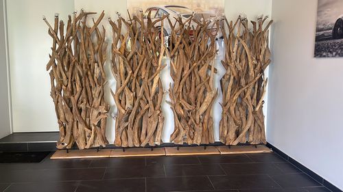 Customer photo review of Teak Holz Raumteiler RANTING