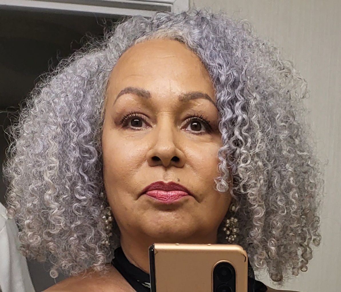 Customer photo review of Leave-In Conditioner - Strawberry Hibiscus