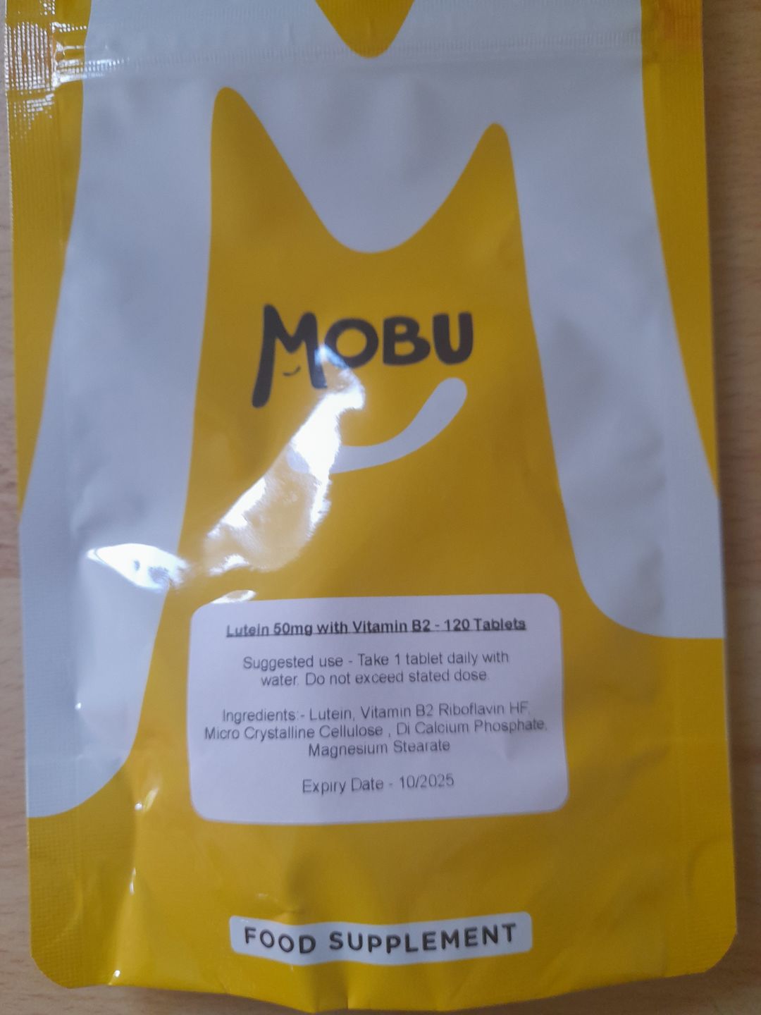 Customer photo review of Lutein 50mg & Vitamin B2