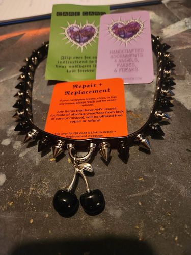 Customer photo review of Dark Cherry Choker