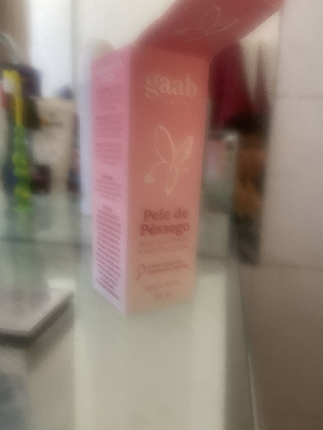 Customer photo review of Pele de Pêssego - Sérum Facial 30 ml