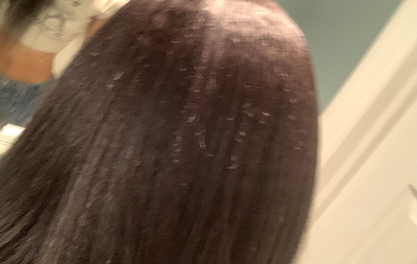 Customer photo review of Brazilian Kinky Straight Texture U Part Wigs AU11