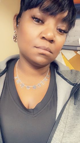 Customer photo review of Gothic Spaced Out Name Necklace