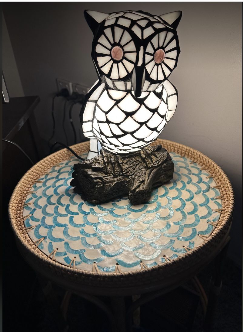 Customer photo review of Bloom Rattan Coffee Side Table, Bedside Table