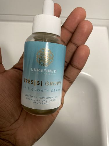 Customer photo review of TRÈS[S] GROWN - Hair Growth Serum