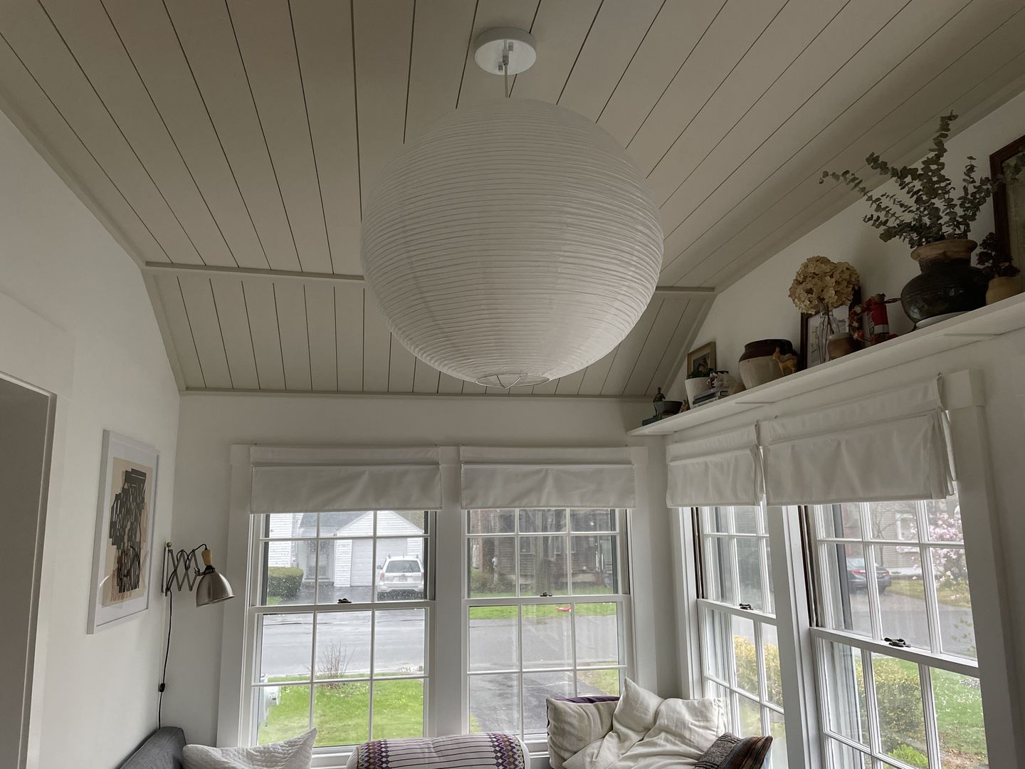Customer photo review of 24" White Fine Line Premium Even Ribbing Paper Lantern, Extra Sturdy