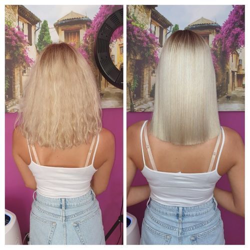 Customer photo review of Ultimate Liss Hair Treatment 1L - Hanna Lee