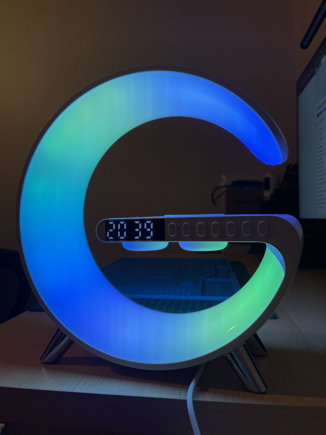 Customer photo review of LitLamp™ — 3-in-1 Alarm Clock, Speaker & Wireless Charger