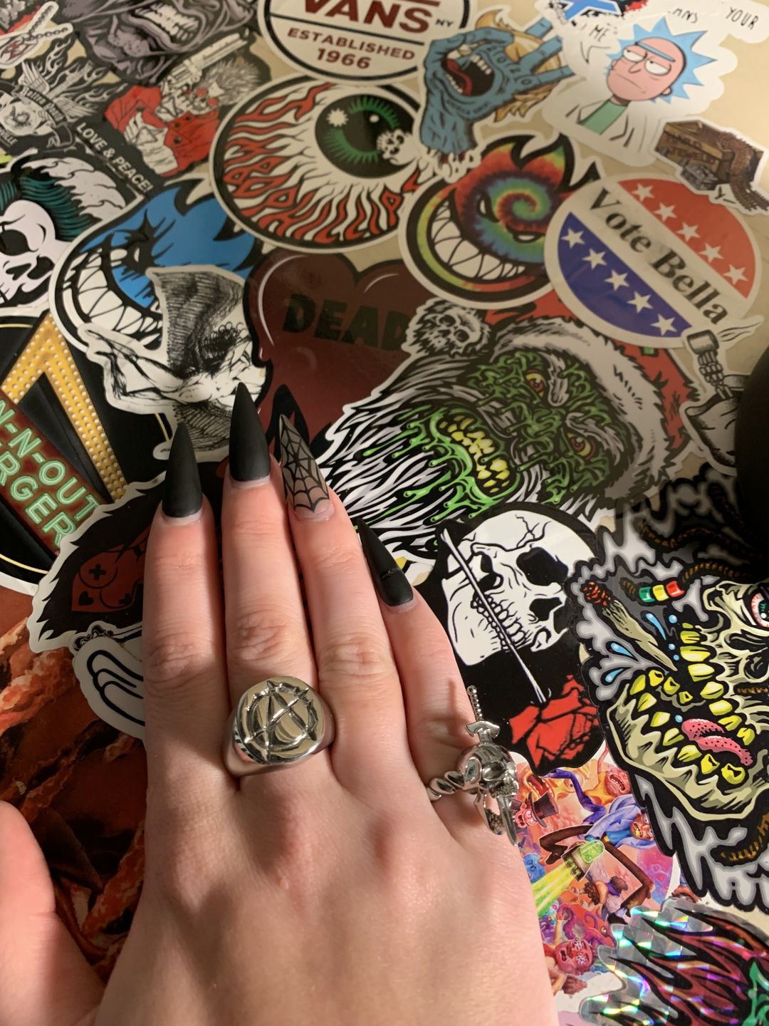 Customer photo review of ANARCHY SIGNET RING