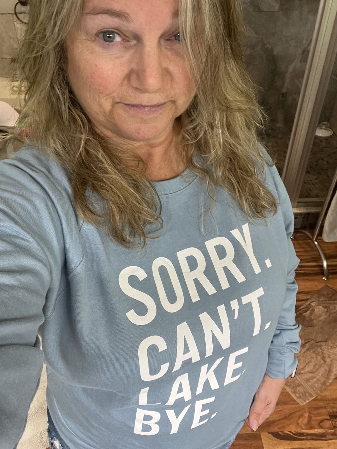 Customer photo review of Sorry Can't Lake Bye