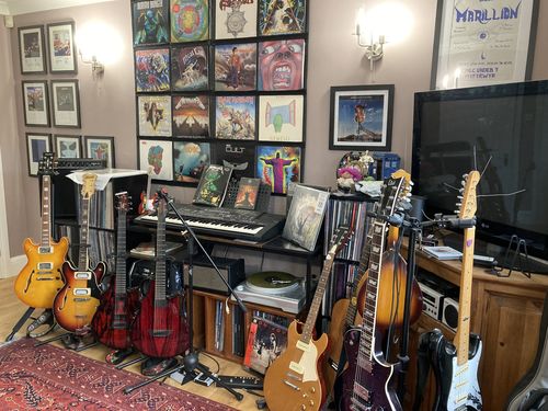 Customer photo review of 12" Vinyl Record Display Frame - LP Wall Storage