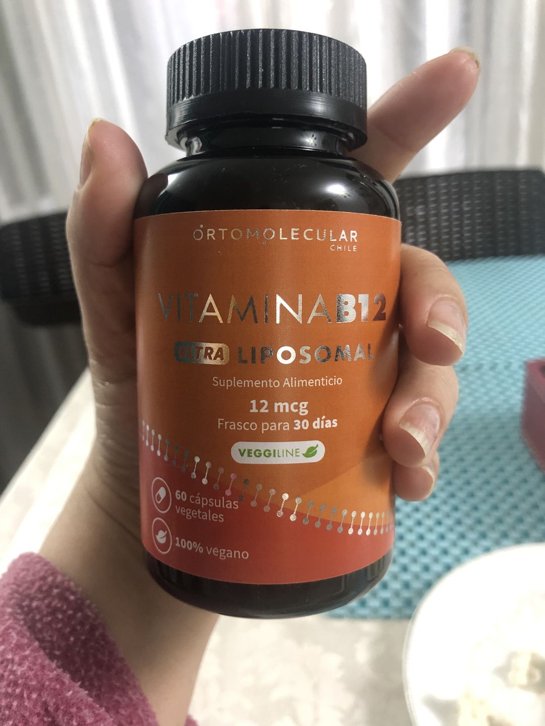 Customer photo review of Vitamina B12 Liposomal 12 mcg-60 cáps