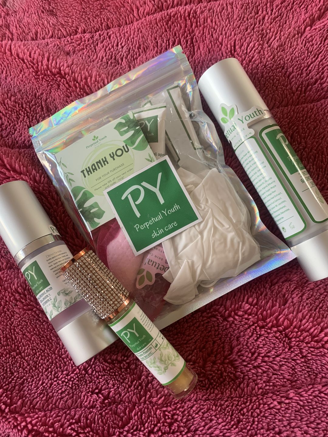 Customer photo review of Skin Peel & Growth Factor Serum Duo 🌿