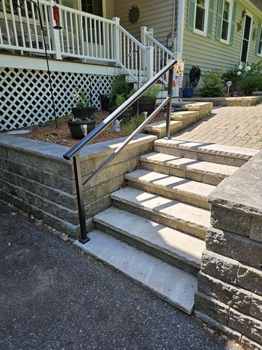 Customer photo review of DIY Handrail Kit for Stairs