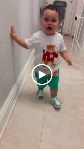Customer video review of Kids Rawyalty Tiger Chenille T-Shirts and Cotton Shorts Set
