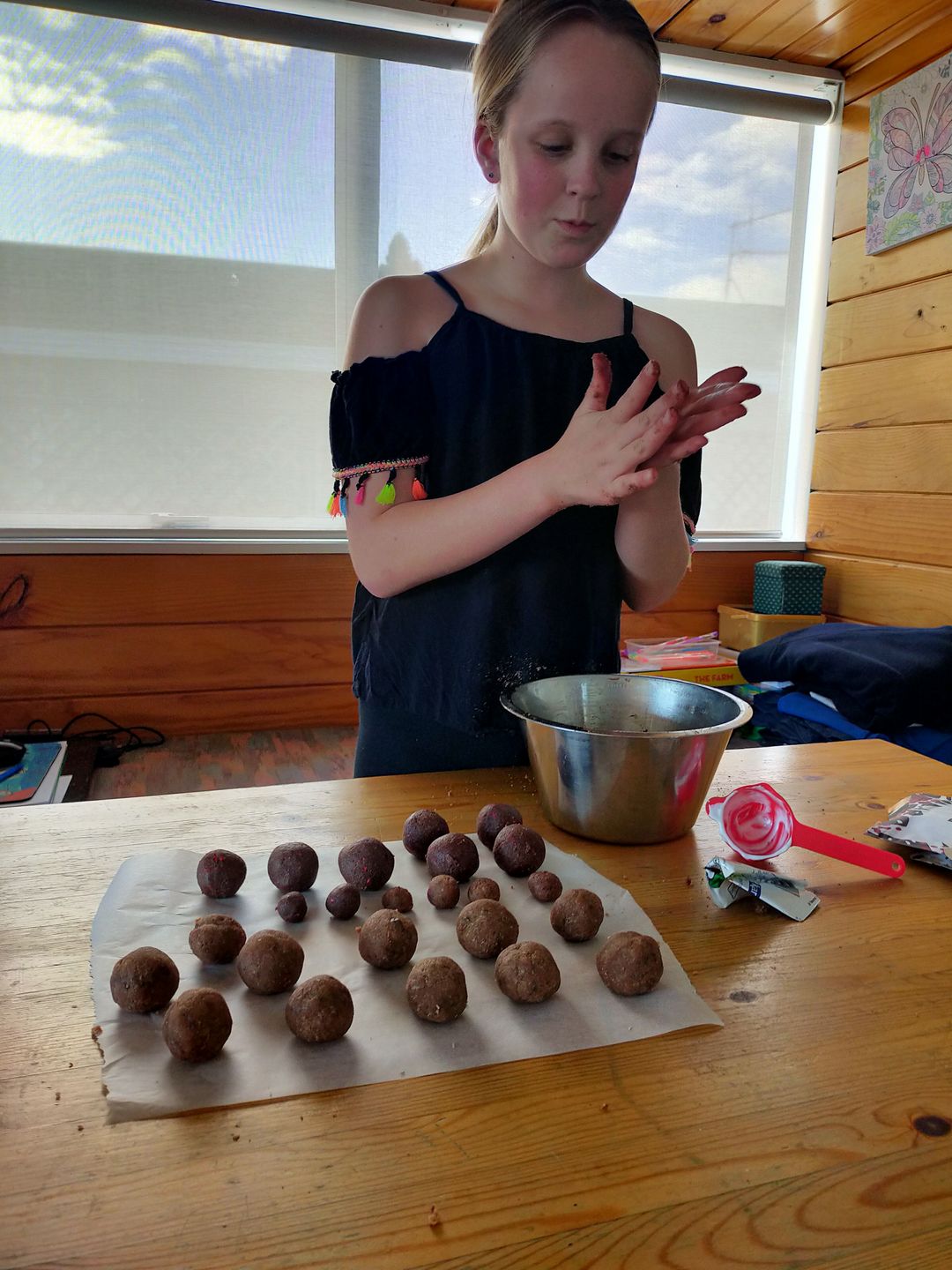Customer photo review of Raspberry Brownie Rad Ball Mix