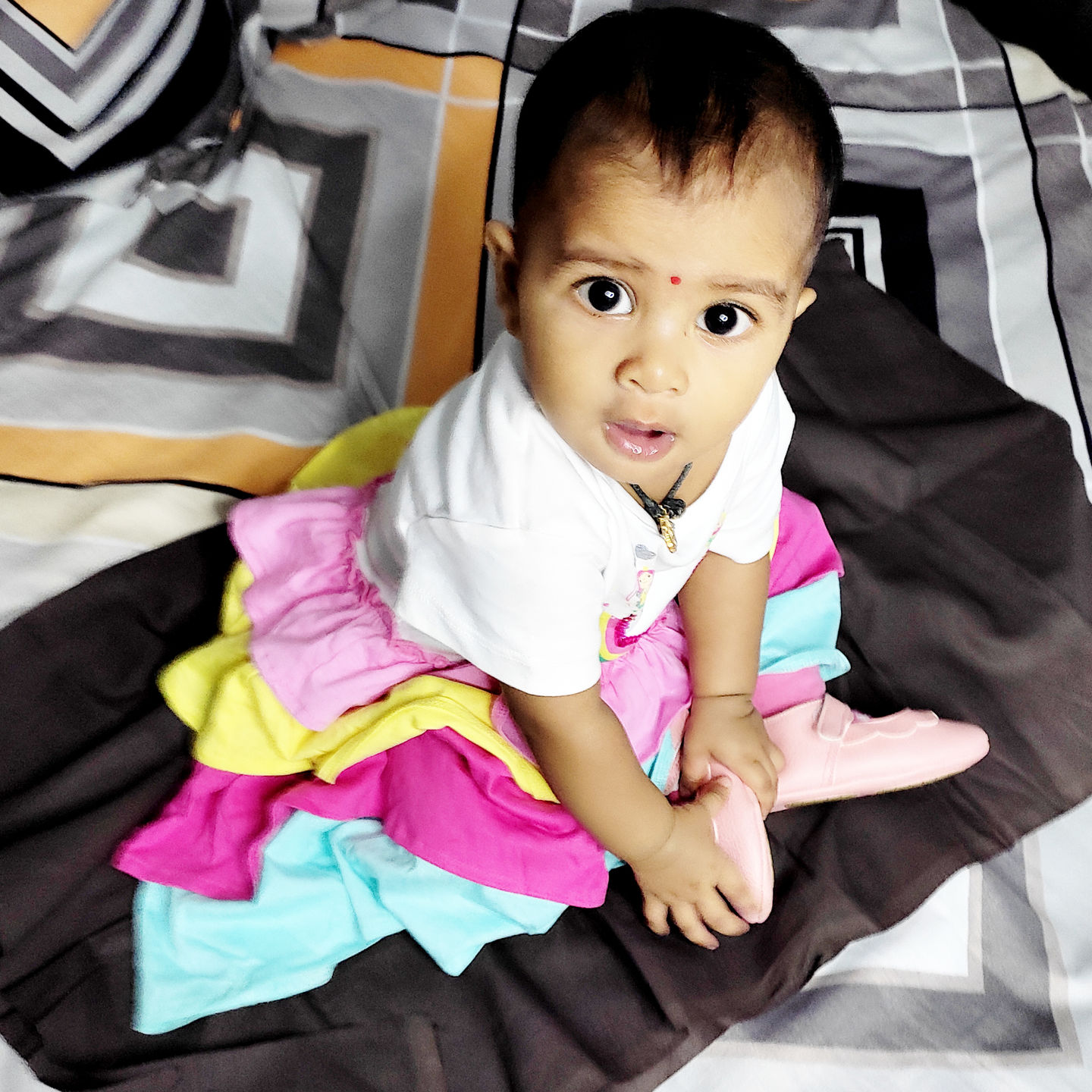 Customer photo review of Ollie Soft Sole Shoes - Pink